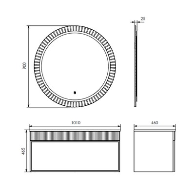 Тумба-умывальник Comforty «Мадрид-100» серый шёлк, раковина Comforty 100E