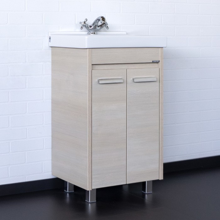 Тумба-умывальник Comforty «Марио-50» сосна лоредо, раковина Fest 50 - Фото 1