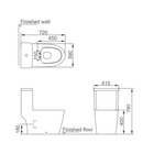 Унитаз моноблок Comforty CF3C6327P, универсальный выпуск, дюропласт, 2-реж. арматура - Фото 6