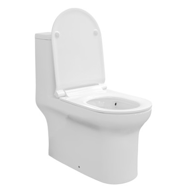 Унитаз моноблок Comforty CF3C6329P, универсальный выпуск, дюропласт, 2-реж. арматура