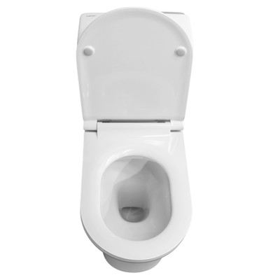 Унитаз моноблок Comforty CF3C6329P, универсальный выпуск, дюропласт, 2-реж. арматура