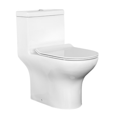 Унитаз моноблок Comforty CF41083OP, универсальный выпуск, дюропласт, 2-реж. арматура