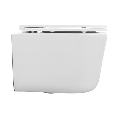 Унитаз подвесной Comforty CF3C789WH, безободковый, сиденье дюропласт, система смыва «Торнадо» 1073