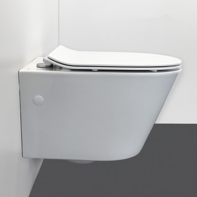 Унитаз подвесной Comforty CF3C797WH, безободковый, сиденье дюропласт, система смыва «Торнадо» 1073