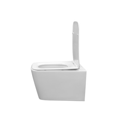 Унитаз подвесной Comforty CF40503, безободковый, сиденье дюропласт