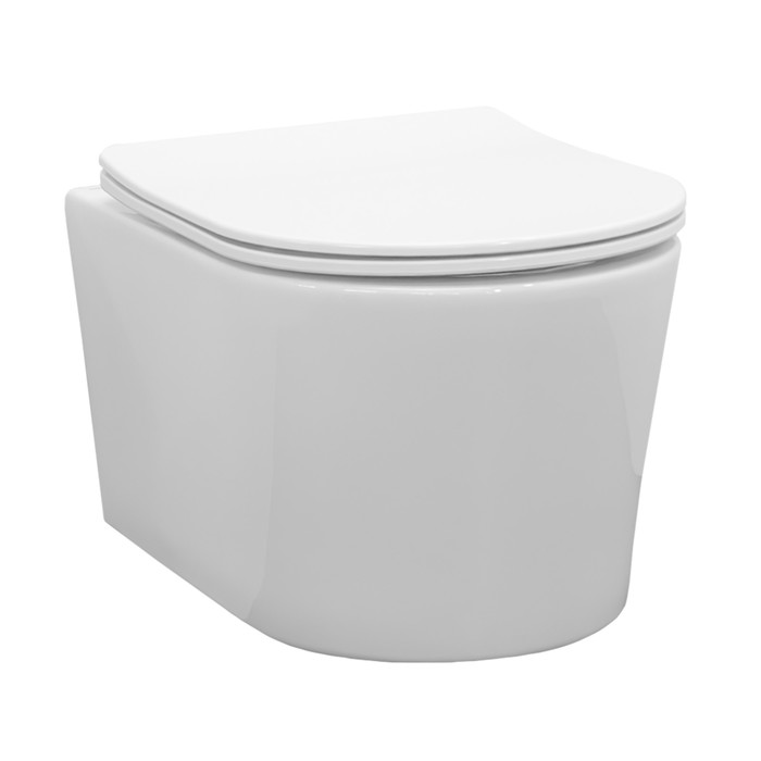 Унитаз подвесной Comforty CF40513R, безободковый, сиденье дюропласт