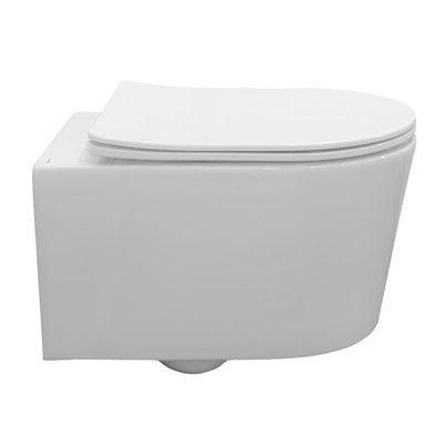 Унитаз подвесной Comforty CF40513R, безободковый, сиденье дюропласт