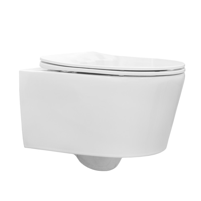 Унитаз подвесной Comforty CF41273WH, безободковый, сиденье дюропласт