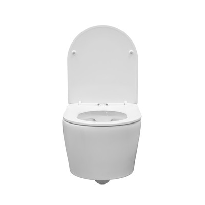 Унитаз подвесной Comforty CF41273WH, безободковый, сиденье дюропласт