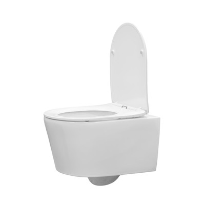 Унитаз подвесной Comforty CF41273WH, безободковый, сиденье дюропласт