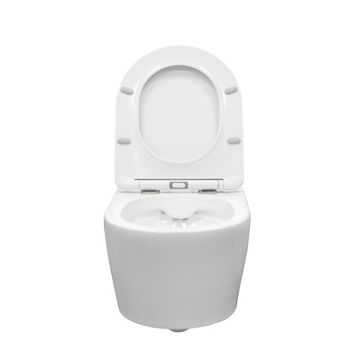 Унитаз подвесной Comforty CF41273WH, безободковый, сиденье дюропласт