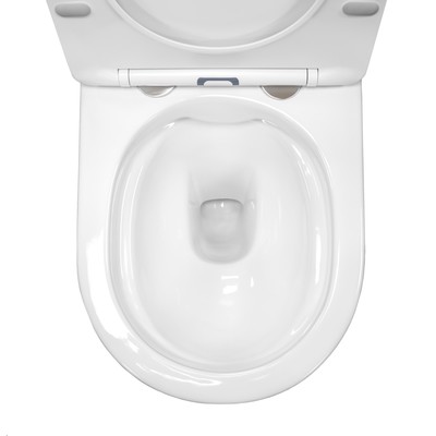 Унитаз подвесной Comforty CF41273WH, безободковый, сиденье дюропласт