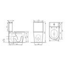 Унитаз-компакт Comforty CF41273S, безободковый, выпуск универсальный, 2-режимная арматура - Фото 3