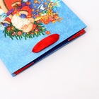 Пакет подарочный новогодний ламинированный «Дед мороз спешит в гости», 18×22.3×10 см - Фото 3