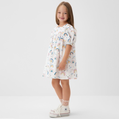 Платье для девочки KAFTAN «Радуга», белое, рост 98-104 см