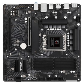 Материнская плата Asrock B760M PG LIGHTNING Soc-1700 Intel B760 4xDDR5 mATX AC`97 8ch(7.1)   1077453