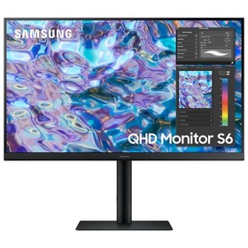 Монитор Samsung 27" LS27B610EQIXCI черный IPS LED 16:9 HDMI матовая HAS Piv 1000:1 300cd 17   107748