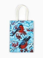 Пакет бумажный подарочный новогодний крафт «Снегири» 16?12?6 см (комплект 3 шт) - фото 59823569