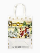 Пакет бумажный подарочный новогодний крафт «Детство» 18?8?25 см (комплект 3 шт) - фото 63607625