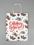 Пакет крафт "Новый год" 27 х 21 х 11 см - фото 809234205 Пакет крафт "Новый год" 27 х 21 х 11 см - фото 809234205