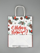 Пакет крафт "Новый год" 27 х 21 х 11 см - фото 809234206 Пакет крафт "Новый год" 27 х 21 х 11 см - фото 809234206