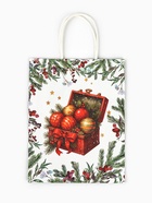 Пакет бумажный подарочный новогодний крафт «Подарки в Новый Год» 27×21×11 см - фото 119048901