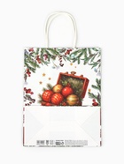 Пакет бумажный подарочный новогодний крафт «Подарки в Новый Год» 27×21×11 см - фото 119048902