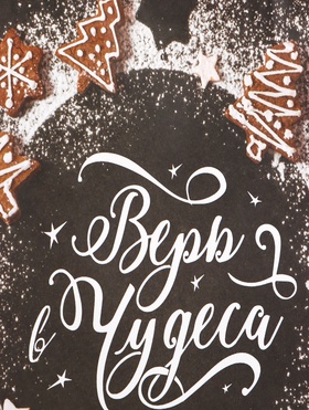 Пакет бумажный подарочный новогодний крафт «Верь в чудеса» 32?26?11 см (комплект 2 шт)