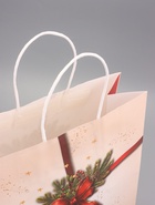 Пакет крафт "Подарок" 32 х 26 х 11 см - фото 809234237