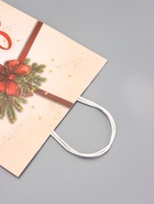 Пакет крафт "Подарок" 32 х 26 х 11 см - фото 809234238