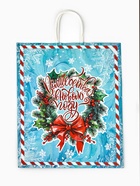 Пакет бумажный подарочный новогодний крафт «С Новым годом» 32?17.5?37 см (комплект 2 шт) - фото 59823647