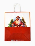 Пакет бумажный подарочный новогодний крафт «С Новым годом» 32×17.5×37 см 10576072