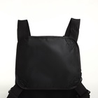 Сумка нагрудная на молнии, 2 наружных кармана, 21×3.5×16 см, чёрная - Фото 10