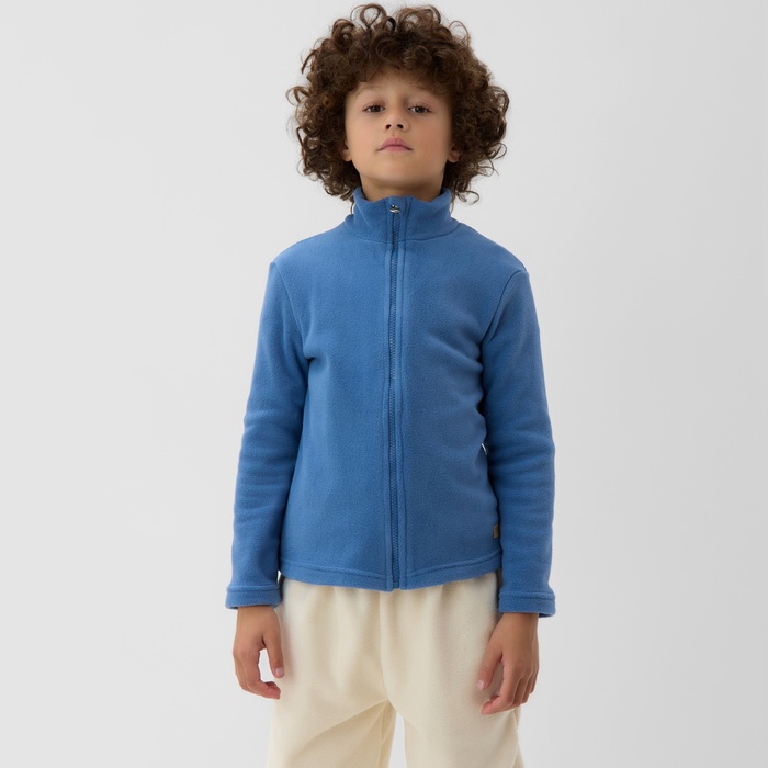 Джемпер детский флисовый MINAKU, голубой, рост 164 см - Фото 1