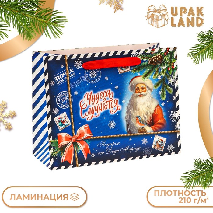 

Пакет ламинированный «Чудеса случаются», MS 23 × 18 × 10 см