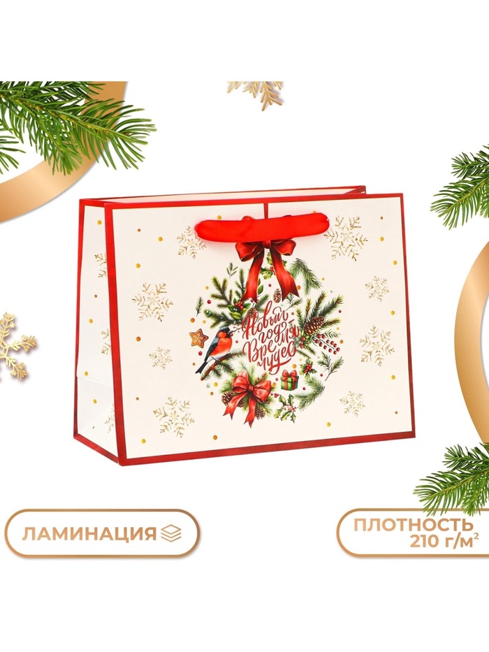 

Пакет ламинированный «Время чудес!», MS 23 × 18 × 10 см