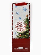 Пакет подарочный новогодний под бутылку «С Новым годом», 13×36×10 см - Фото 4