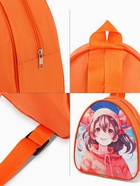 Рюкзак детский «Выбражулька» на молнии, размер 20.5×9×23 см, оранжевый - Фото 5