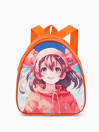 Рюкзак детский «Выбражулька» на молнии, размер 20.5×9×23 см, оранжевый - Фото 6