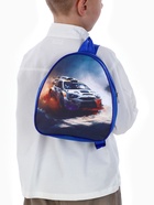 Рюкзак детский «Гонки», Выбражулька, на молнии, 20.5×9×23 см, синий - фото 119392331