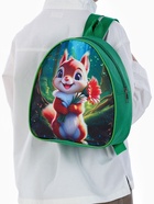 Рюкзак детский «Выбражулька» на молнии, размер 20.5×9×23 см, зелёный - фото 119392340