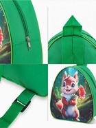 Рюкзак детский «Бельчонок», Выбражулька, на молнии, 20.5×9×23 см, зелёный - Фото 5