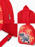 Рюкзак детский «Выбражулька» на молнии, размер 20.5×9×23 см, красный - Фото 5