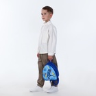 Рюкзак детский «Дино баскетбол» на молнии, «Выбражулька», 20.5×9×23 см, синий - Фото 7