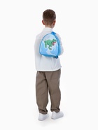 Рюкзак детский «Выбражулька» на молнии, размер 20.5×9×23 см, голубой/зелёный 10637222