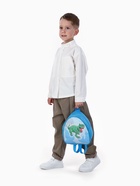 Рюкзак детский «Выбражулька» на молнии, размер 20.5×9×23 см, голубой/зелёный 10637222