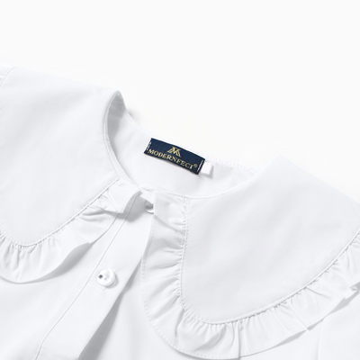 Блузка для девочек, цвет белый, рост 140 см