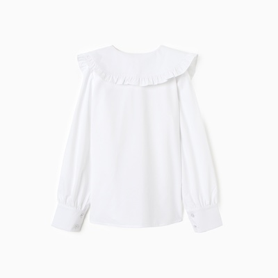 Блузка для девочек, цвет белый, рост 140 см