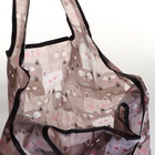 Сумка хозяйственная без застёжки, складная, коричневая - Фото 4