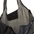 Сумка хозяйственная без застёжки, складная, цвет чёрный 10656981